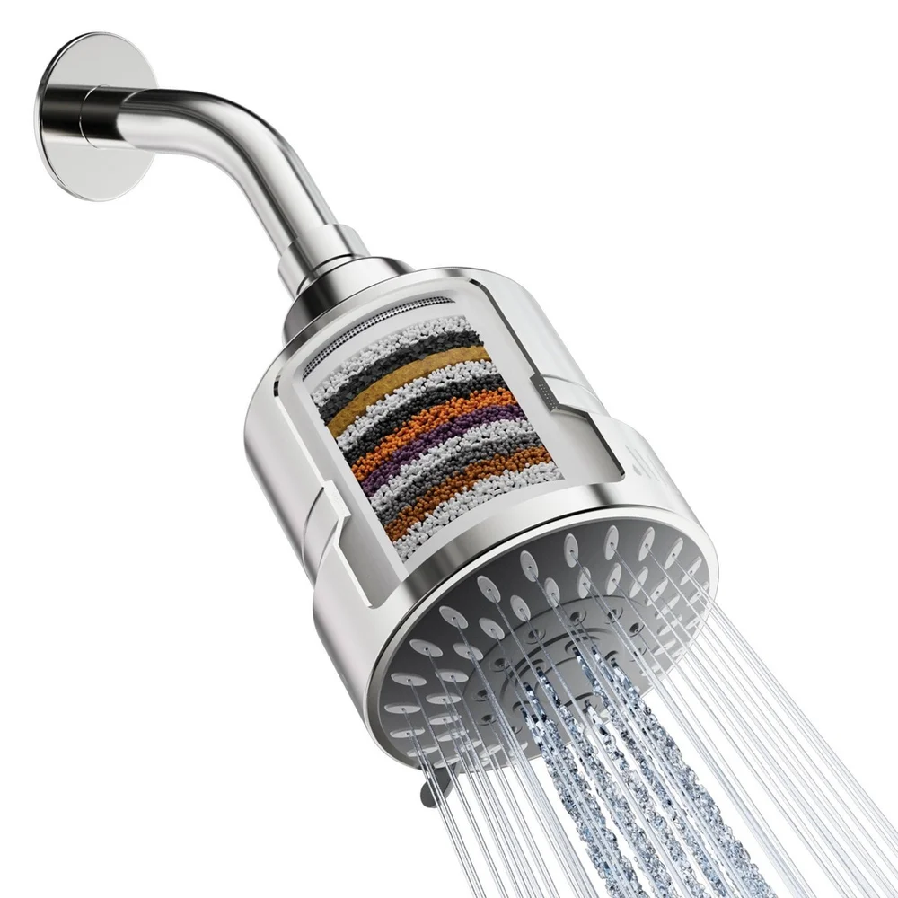 Water Softening 15 Stage Filtered Shower Head