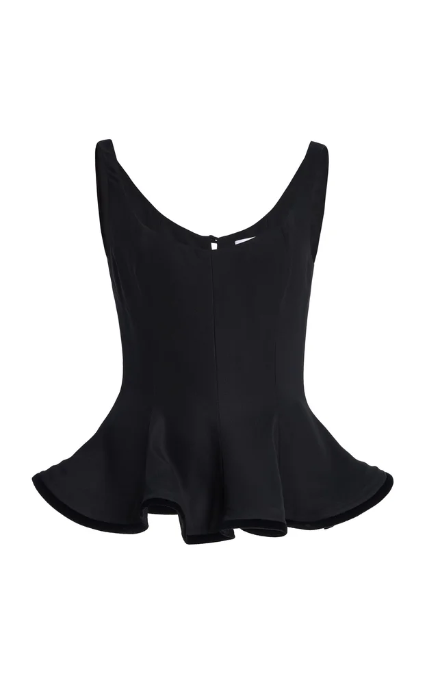 Exclusive Sleeveless Peplum Top