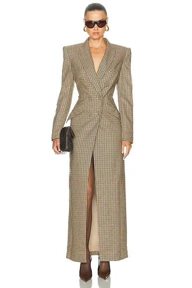 Check Amberly Evening Blazer Dress