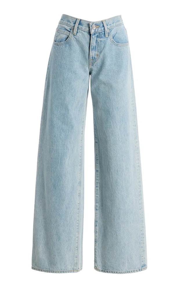 Mica Rigid Low-Rise Wide-Leg Jeans