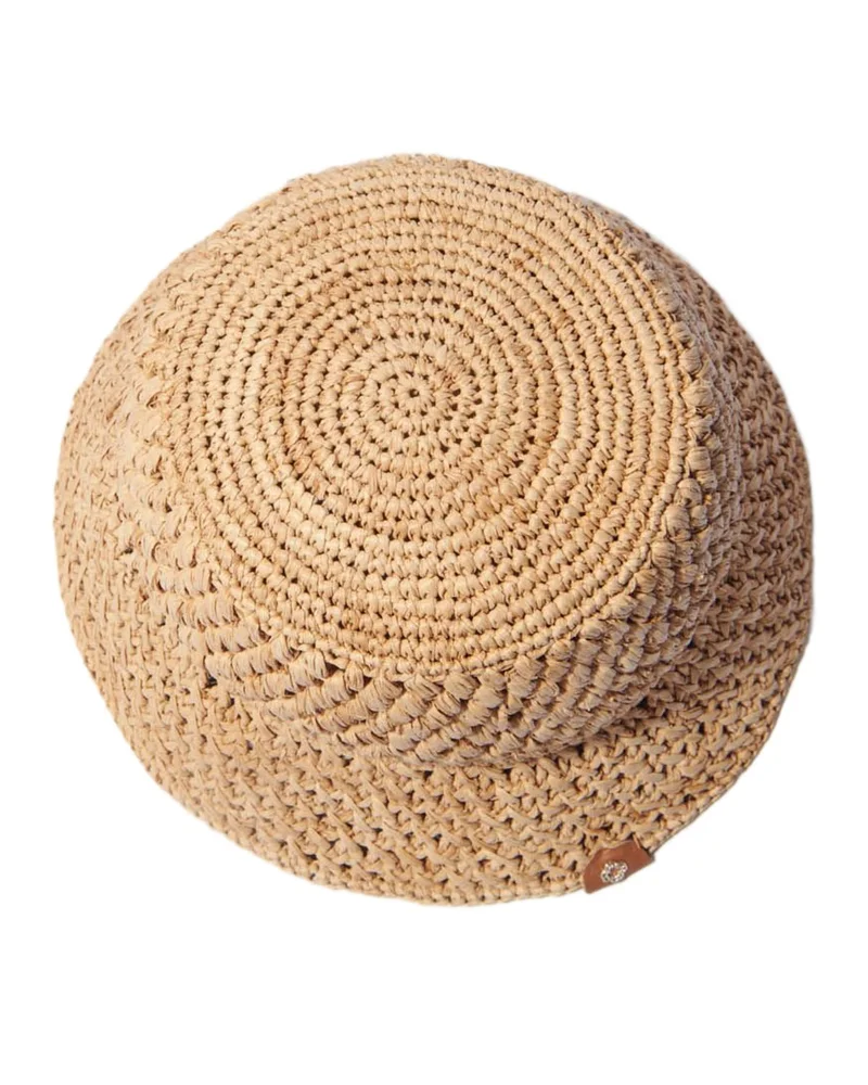Crochet Raffia Bucket Hat