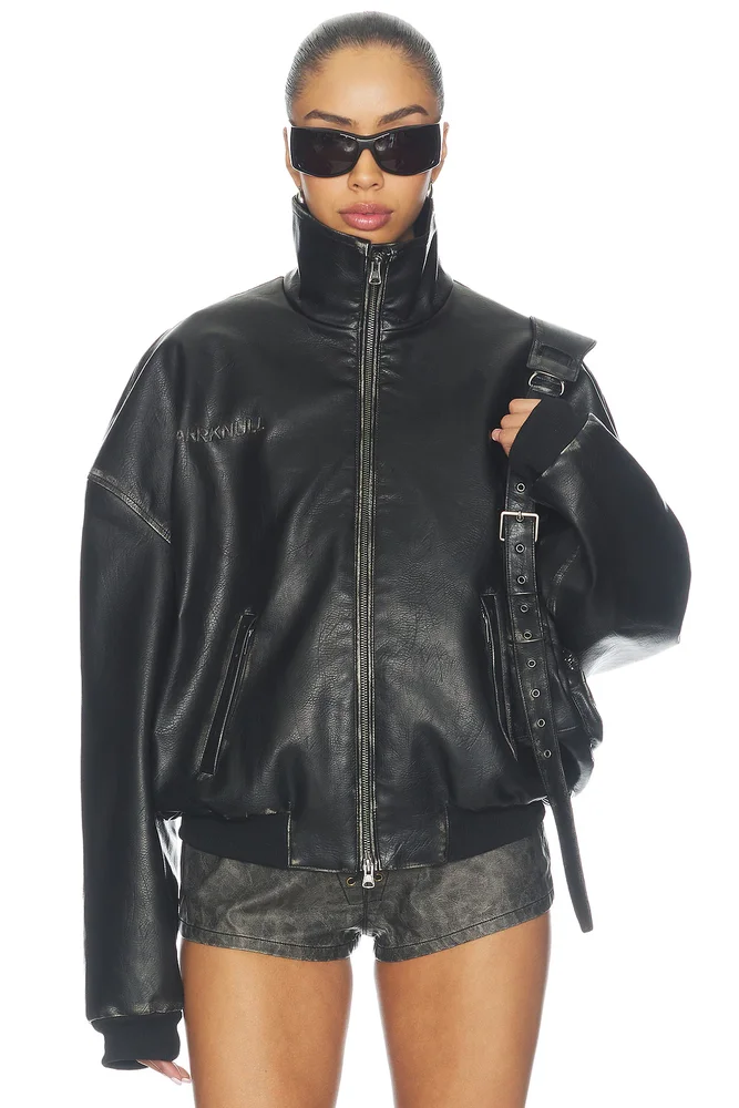 Underarm Bag Leather Jacket
