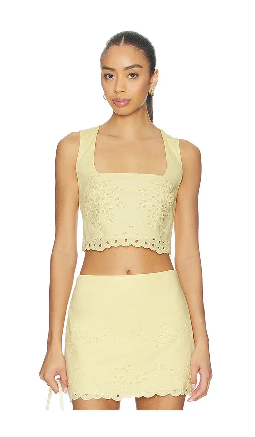 Boxy Waffle Henley Top