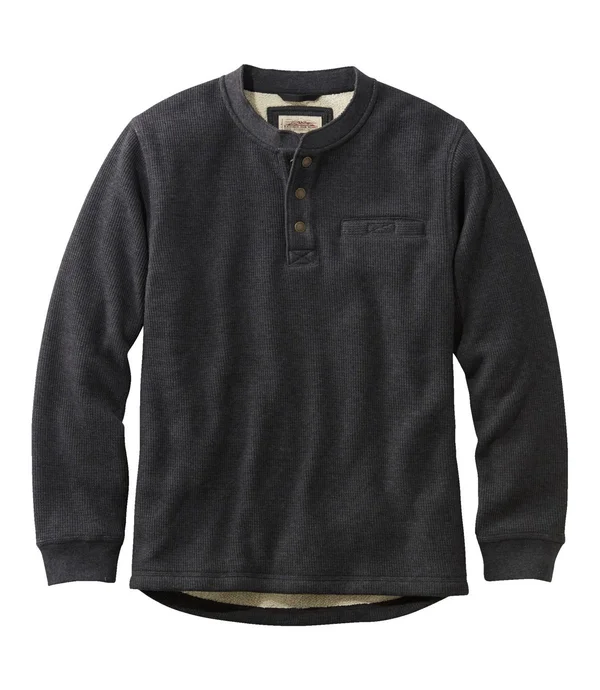 Men's Katahdin Iron Works® Bonded Waffle Fleece Henley