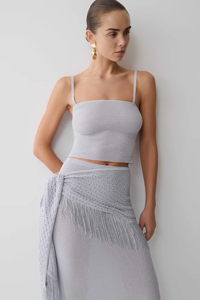 Jaytee Knit Top - Sky Blue