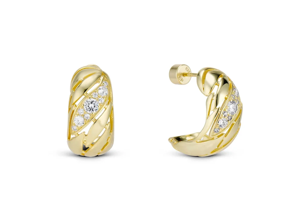 Leaf Hoop Earring