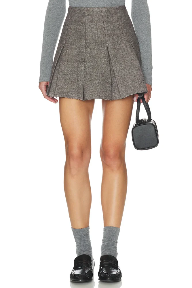 Mimmy Pleat Mini Skirt