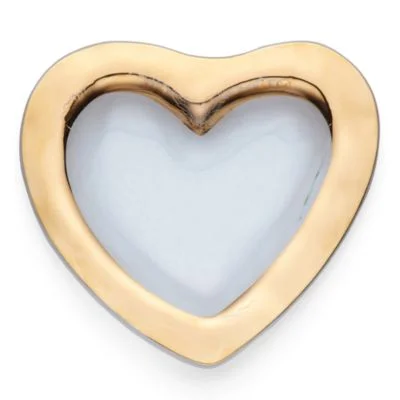 AnnieglassRoman Antique Platinum 8" Heart Bowl