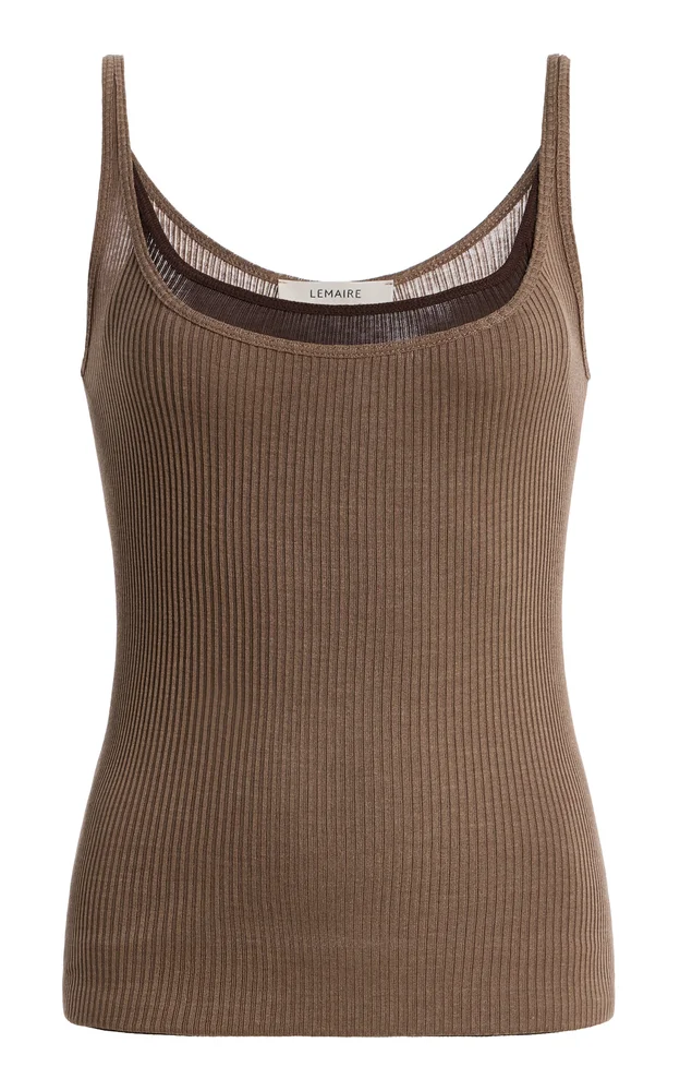 Trompe Loeil Reversible Knit Tank Top