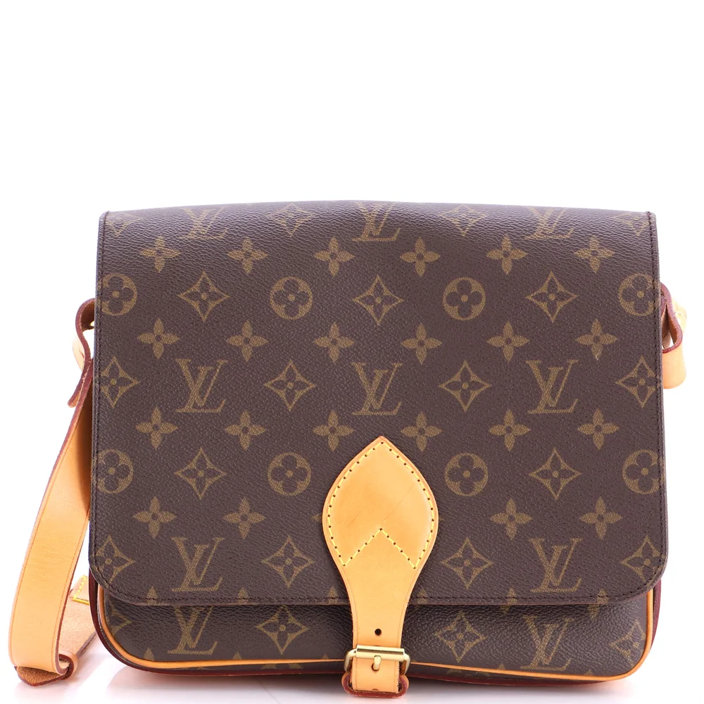 Cartouchiere Handbag Monogram Canvas GM, Brown