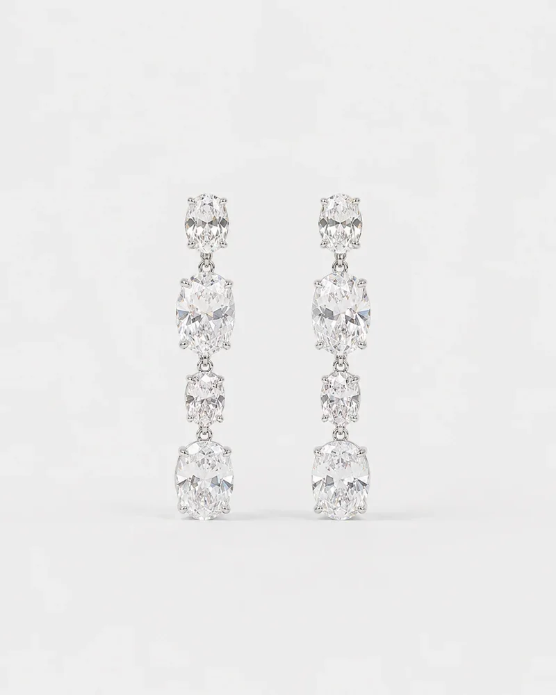 Bessett Oval Drop Earring