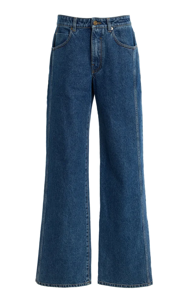 Straight Denim Pants