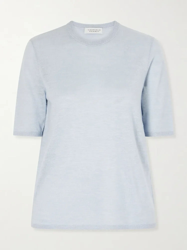 chryse cashmere silk and hemp blend sweater