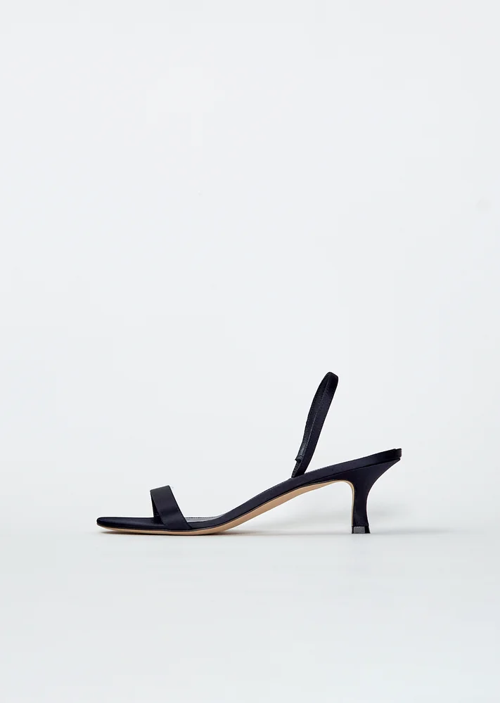 Ella Silk Kitten Slingback