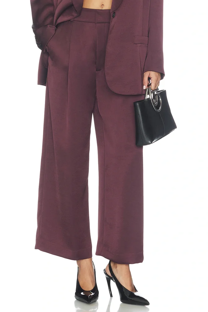 Cropped Pleated Trouser