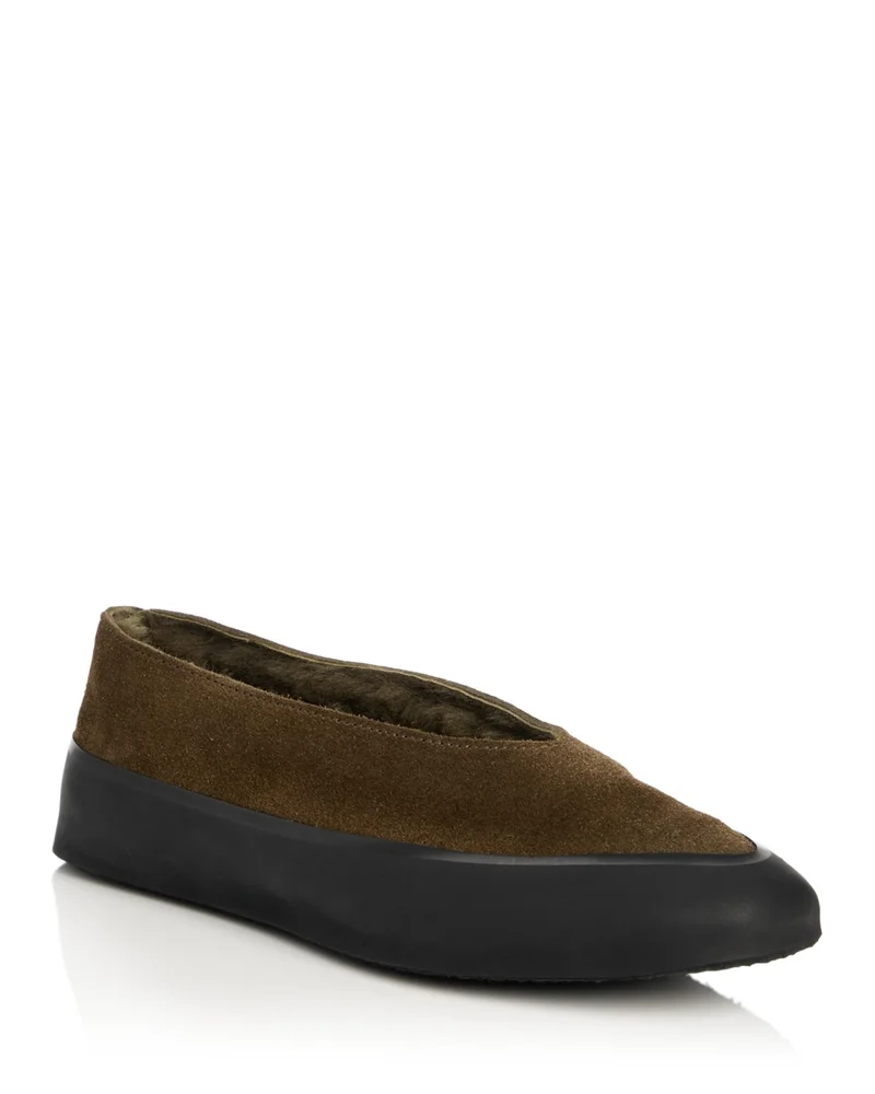 Apres Ski Shearling Lined Ballet Flats