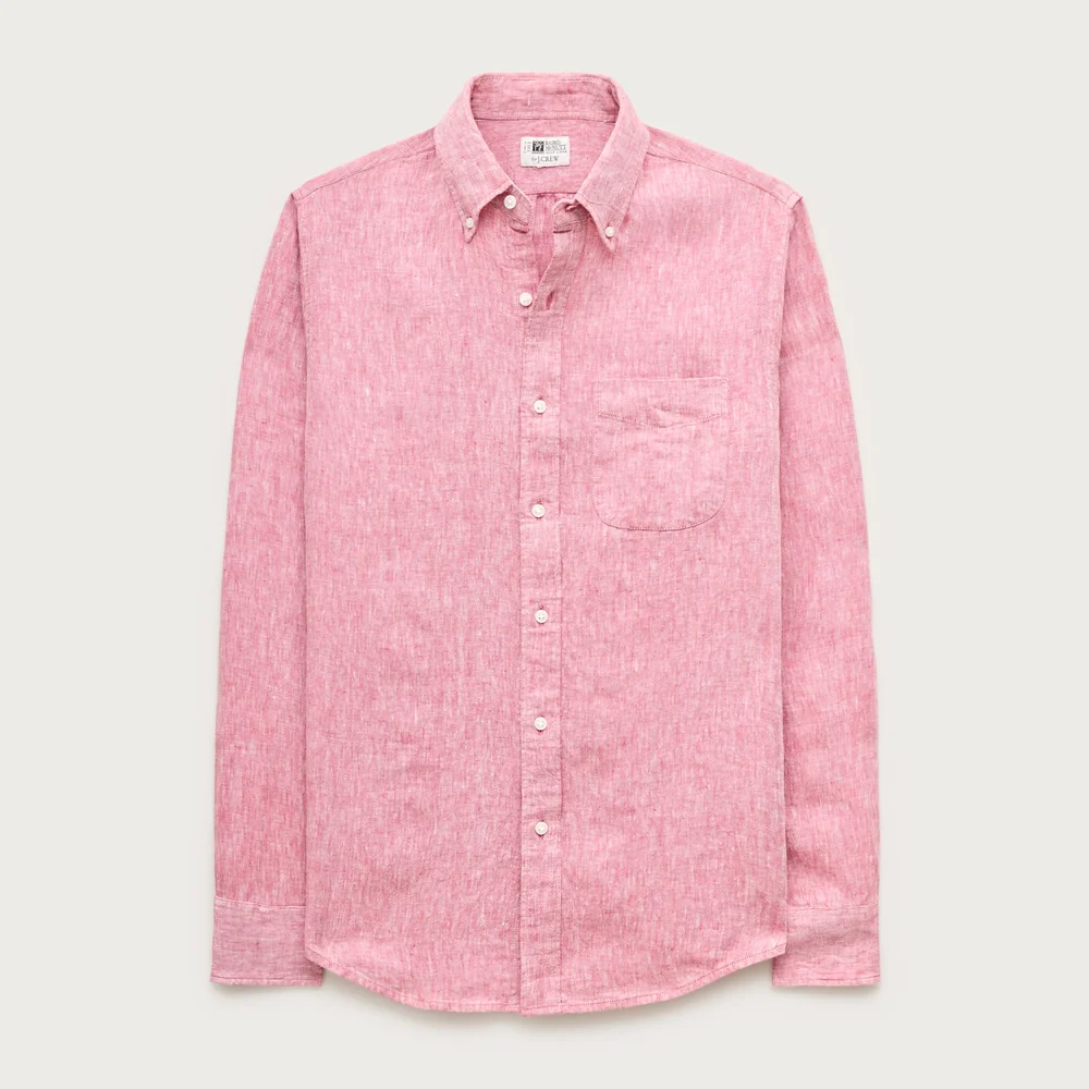 Baird McNutt Irish linen point-collar shirt