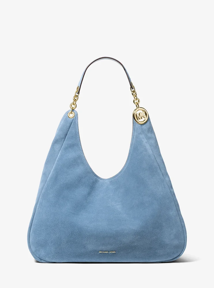 Ellie Large Suede Shoulder Bag