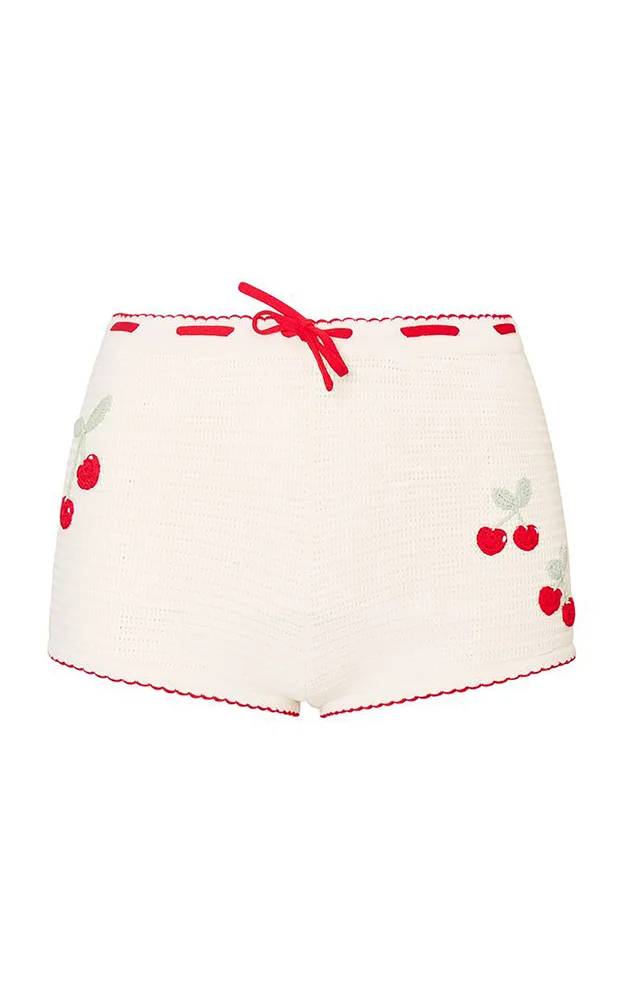 Nandie Cherry Crochet Shorts