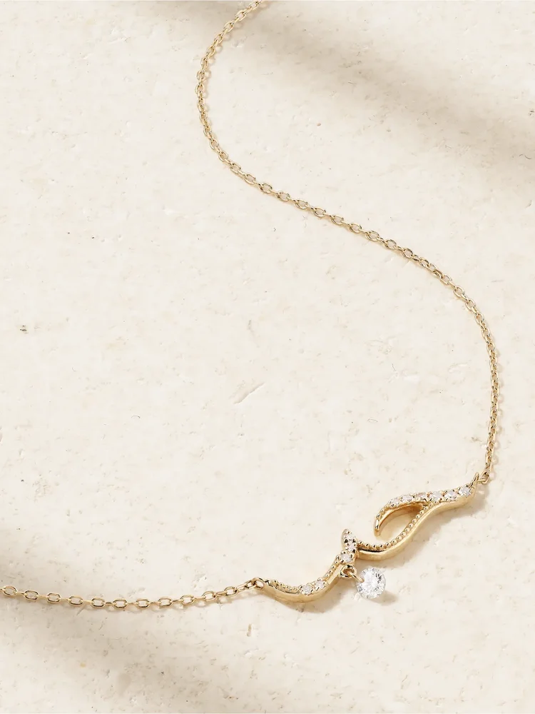 Love 18-karat gold diamond necklace