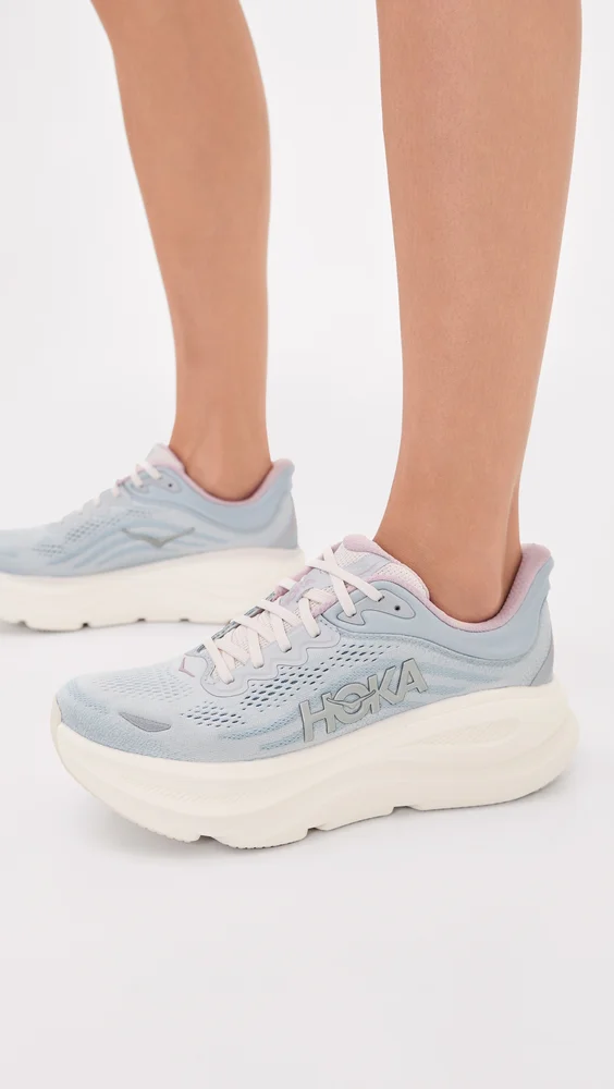 Bondi 9 Sneakers in Alabaster and Mineral Blue