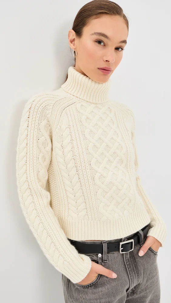 Ezren Cable Turtleneck Sweater