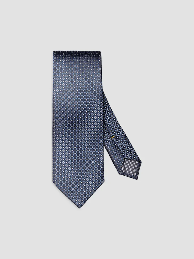Micro-Geometric Silk Tie