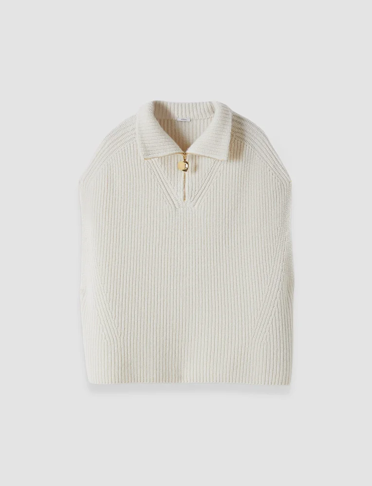 Raffet Fisherman Rib Cashmere Vest