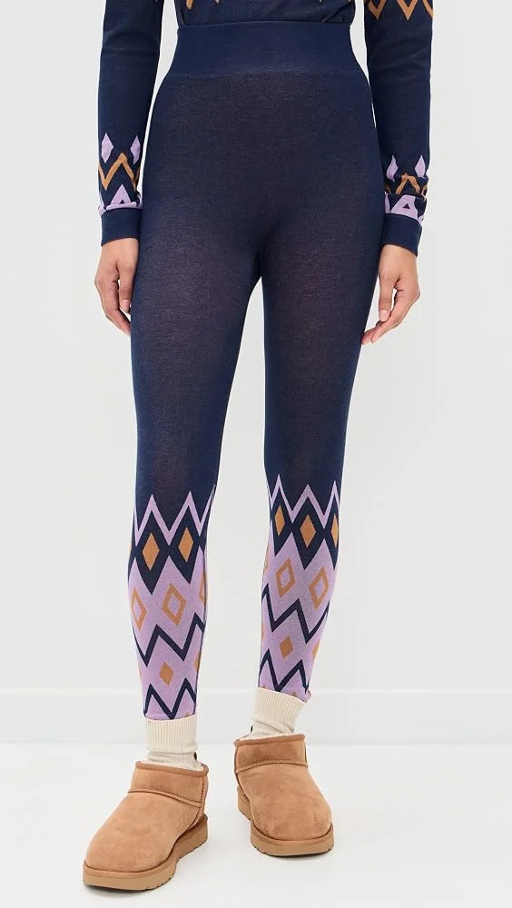 Modal Jacquard Base Layer Ankle Leggings