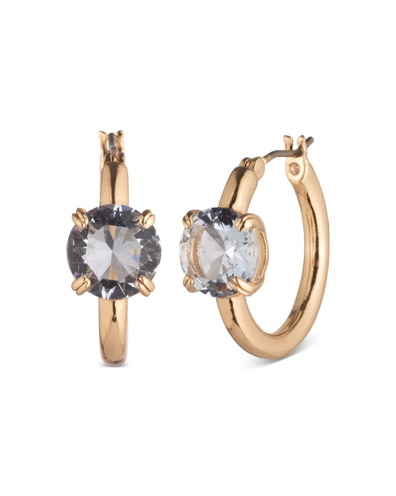 Stone Hoop Earrings