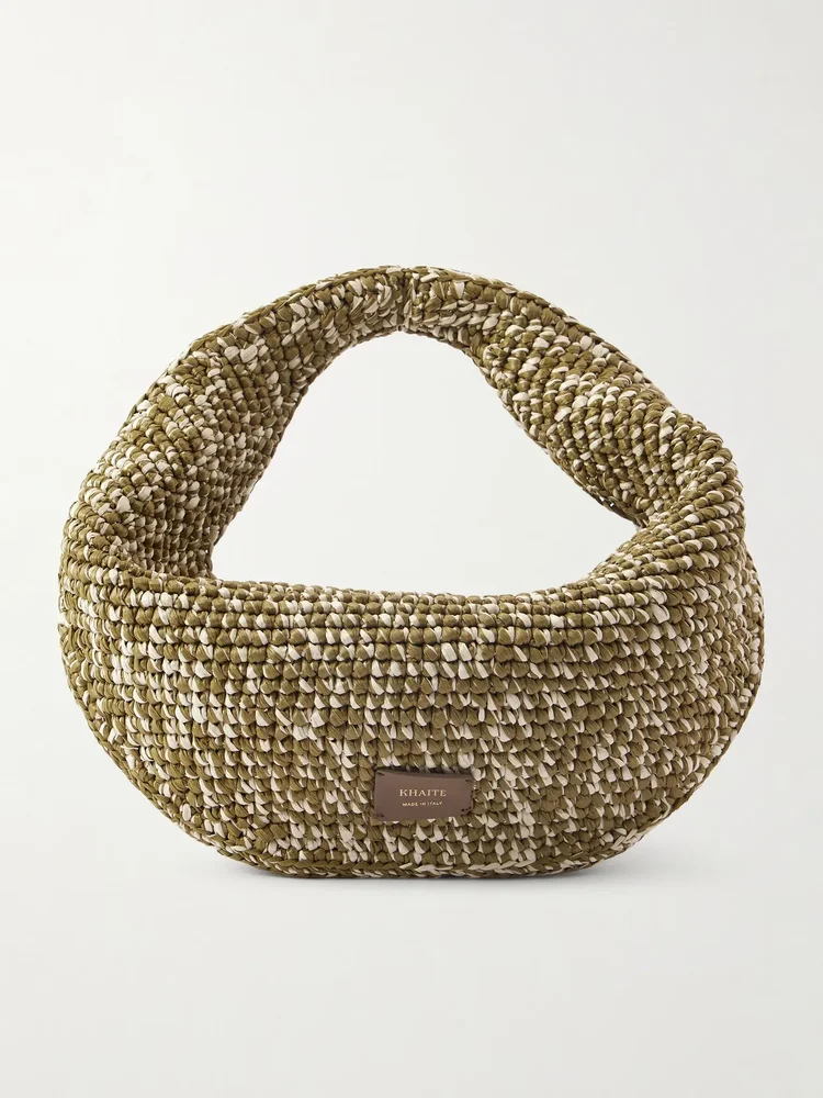 Olivia medium woven shoulder bag