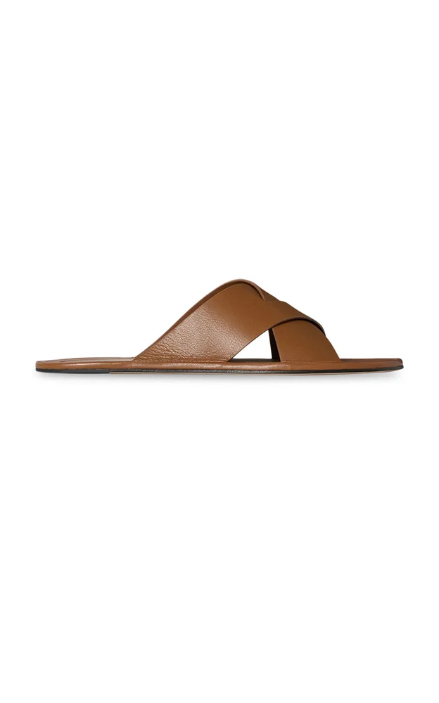 Malick Cross Leather Sandals