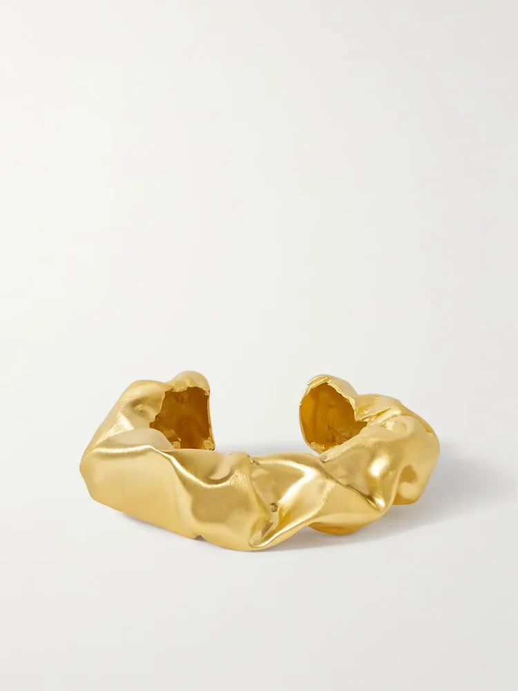 Scrunch gold vermeil cuff