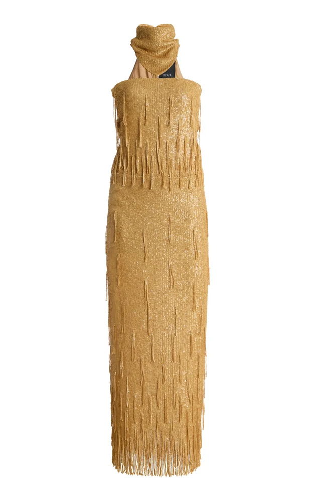 Exclusive Sunbeams Sequined Maxi Dress
