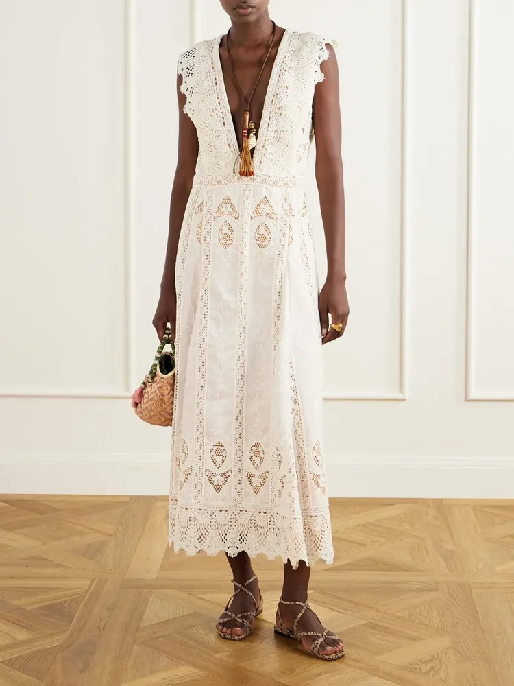 Grace In The Open Fields crochet maxi dress