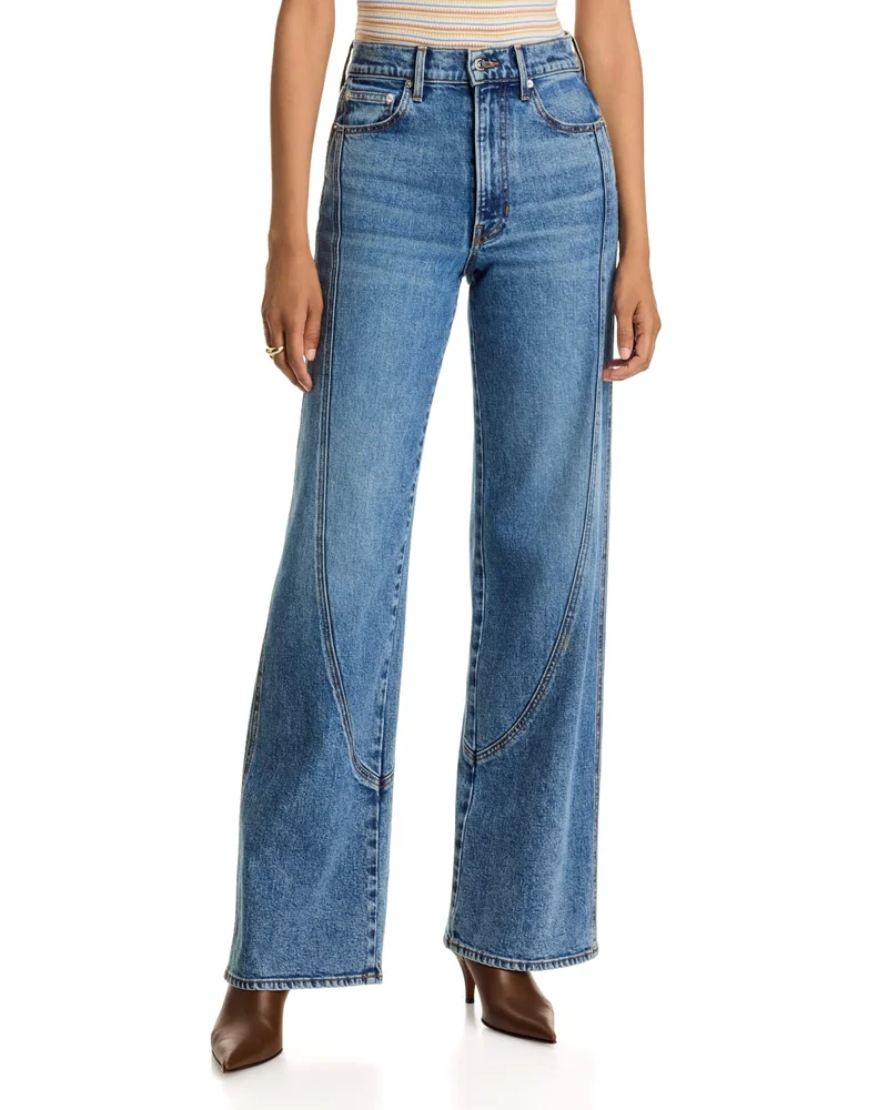 Taylor High Rise Wide Leg Jeans in Rebel Blue