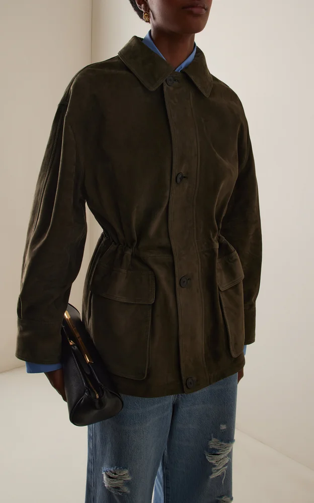 Maeve Relaxed Suede Jacket