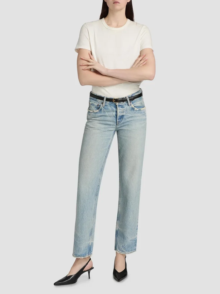 Wildwood Low-Rise Straight-Leg Jeans