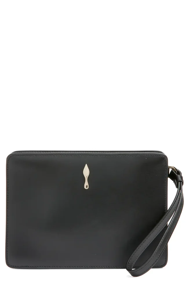 Small Bettina Leather Wristlet