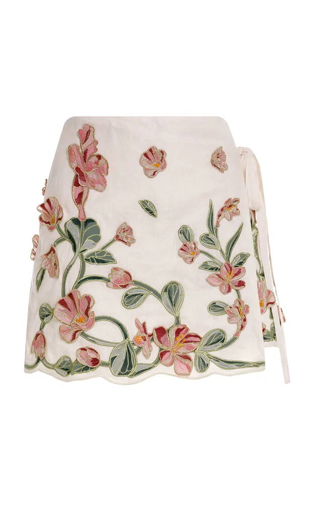 Luna Castillo Linen Mini Shorts