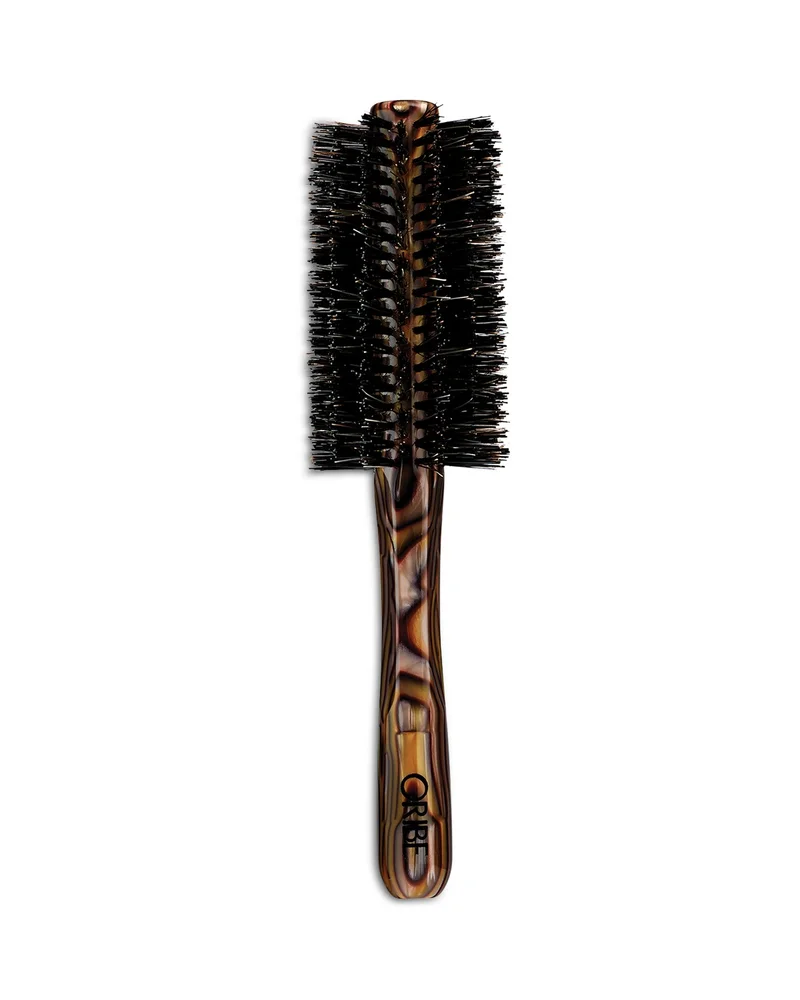 Medium Round Boar Bristle Hair Brush for All Hair Types