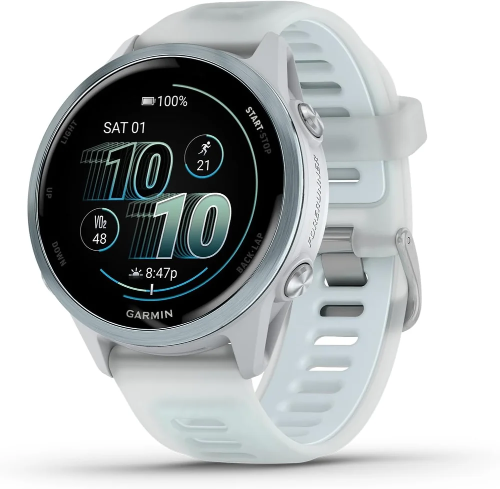 Forerunner 570 42mm, Whitestone/Cloud Blue