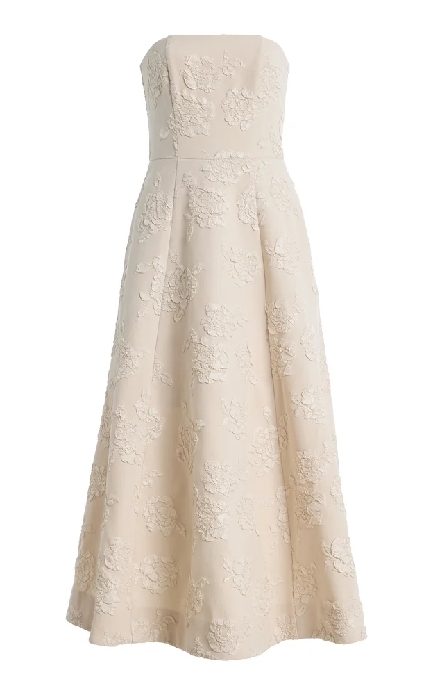 Jacquard Strapless Dress