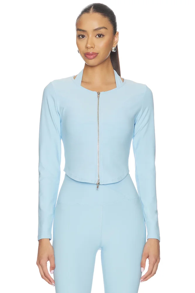 Stretch Zip Up Cardigan