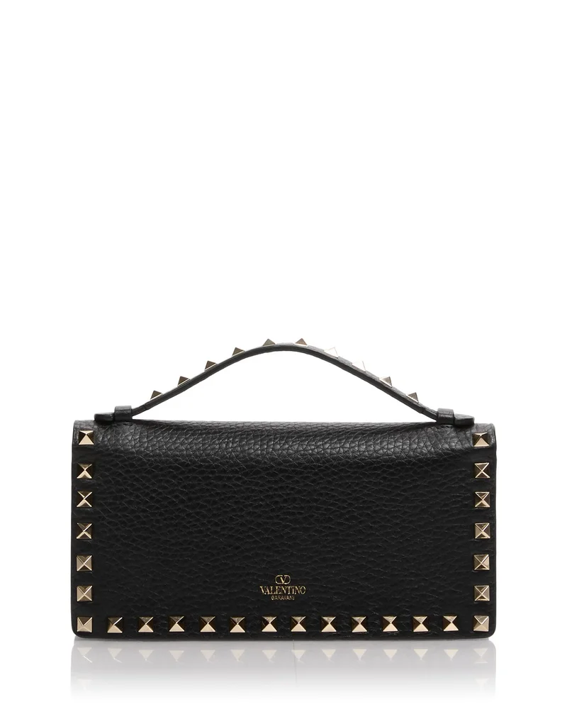 Rockstud Leather Crossbody Wallet