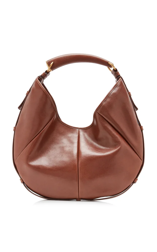 Medium Mombasa Leather Hobo Bag