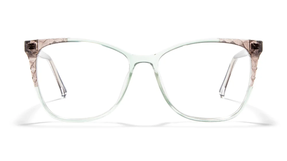 Isabella Eyeglasses, Mint and Grey