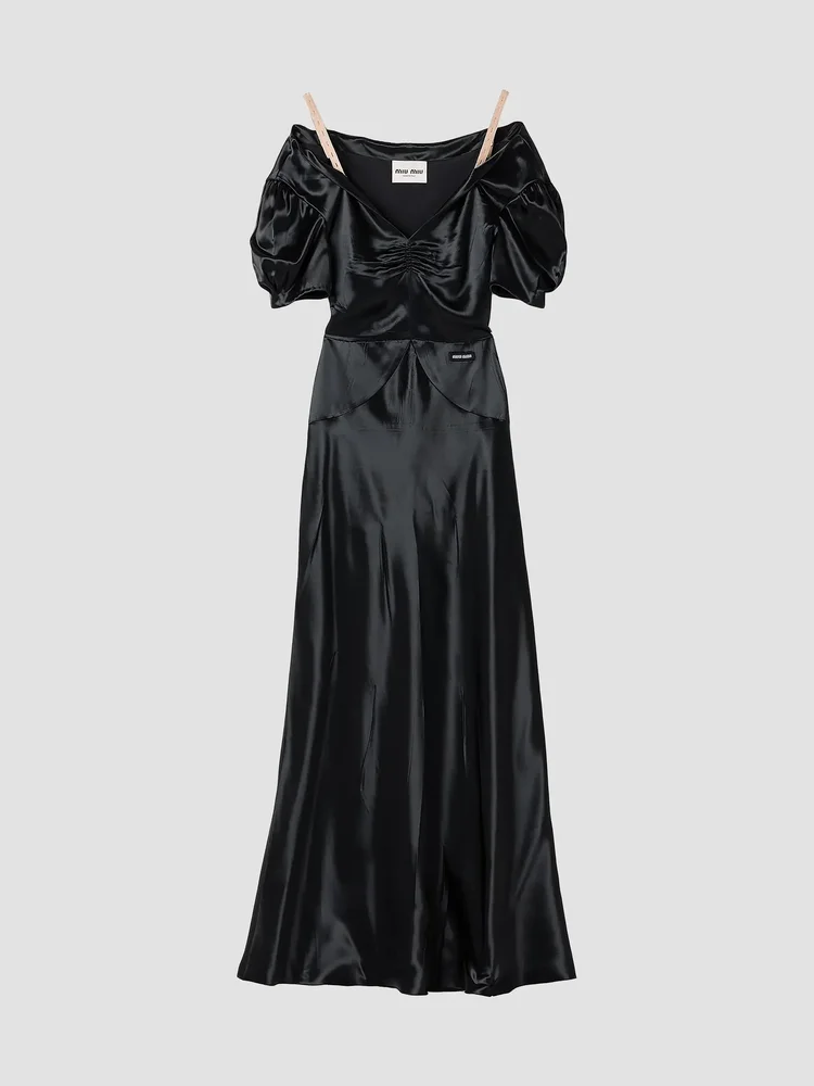 Long Satin Dress