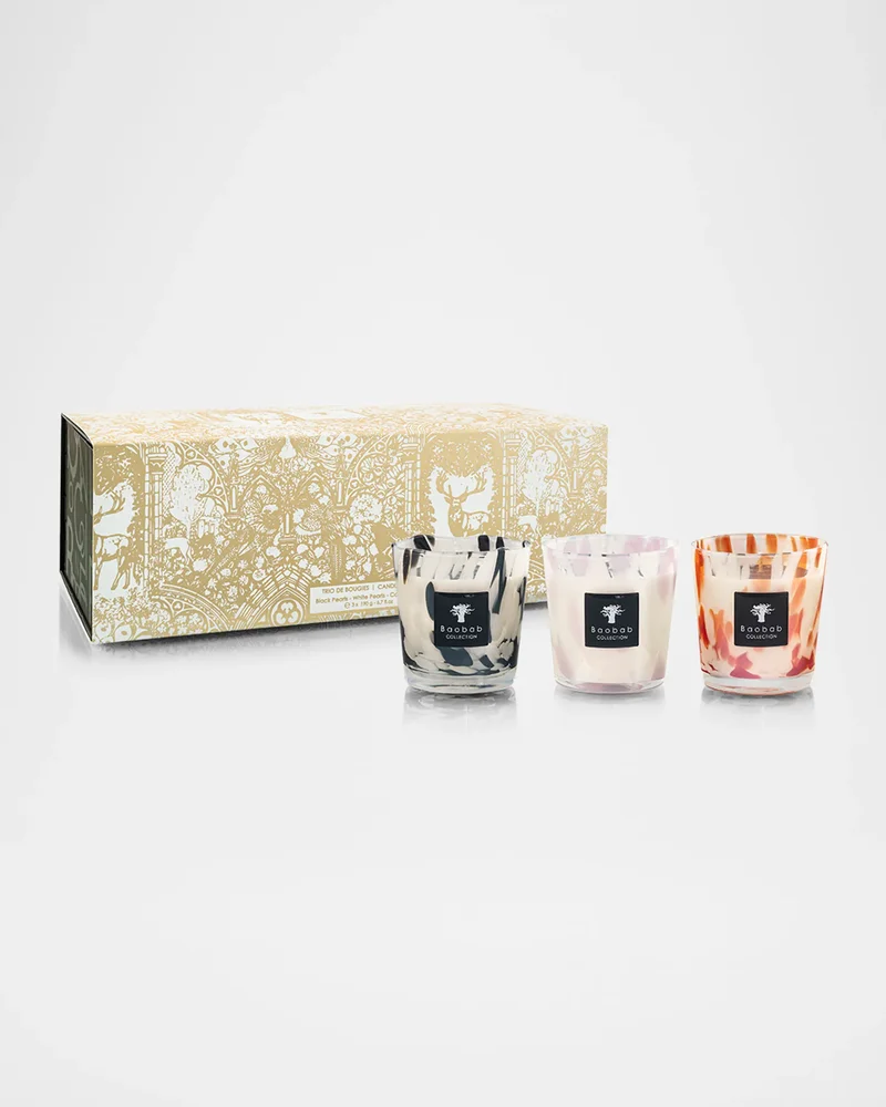 Pearls Candle Trio, 3 x 6.7 oz.