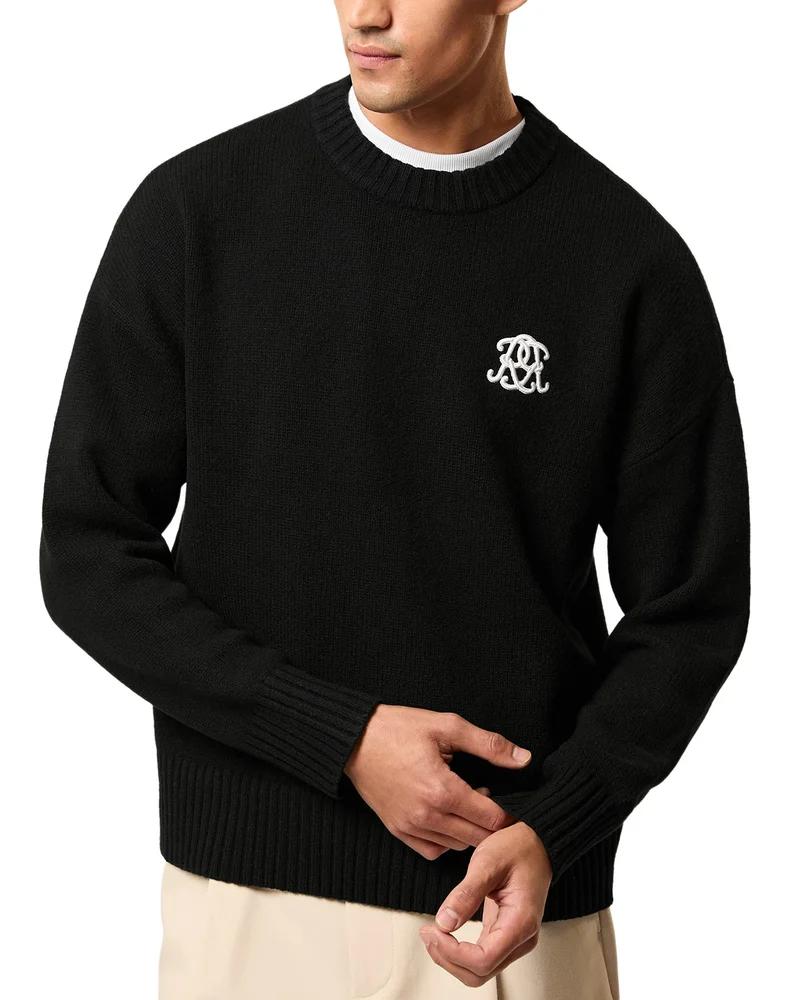 Archibald Motif Crewneck Jumper Sweater